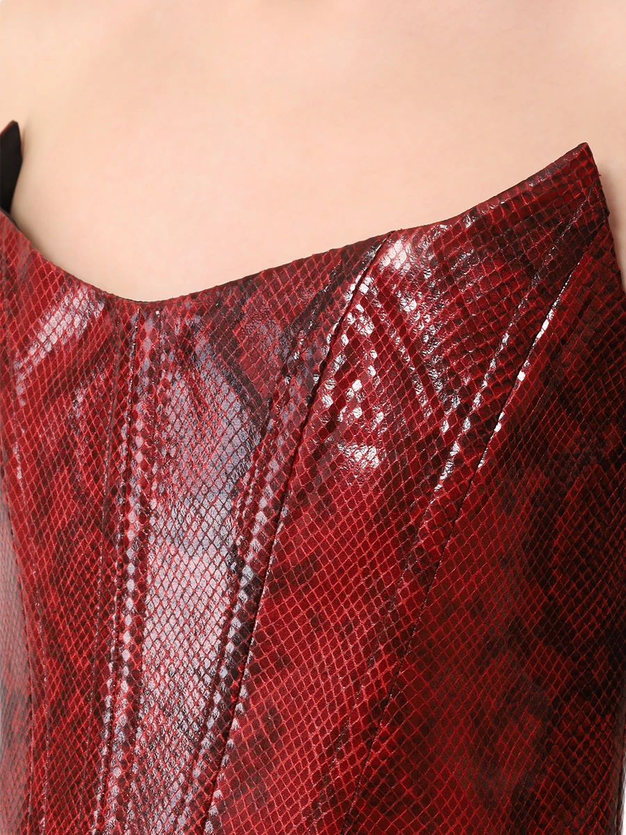 

Корсет на молнии, Красный, AL082601