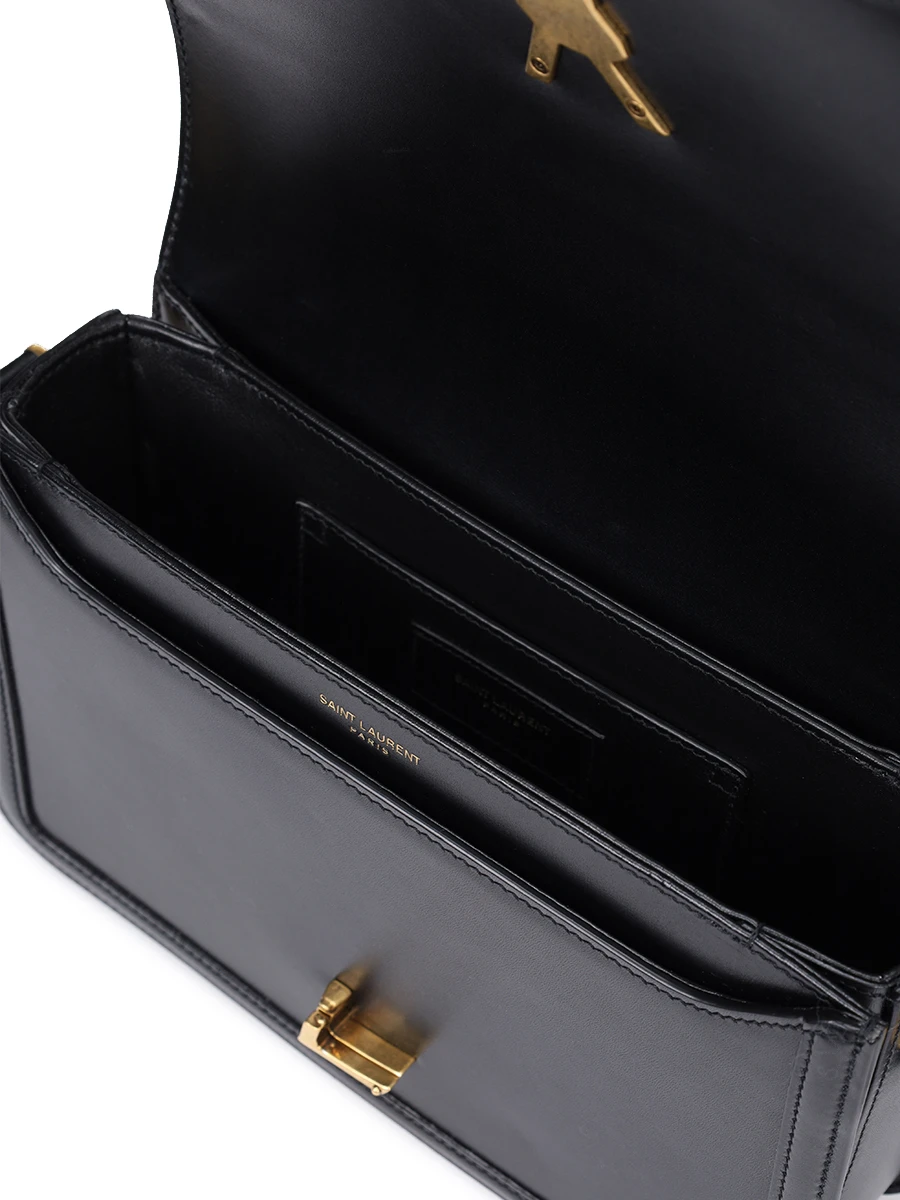 Сумка кожаная Solferino SAINT LAURENT 634305 0SX0W 1000 Черный  Фото 4