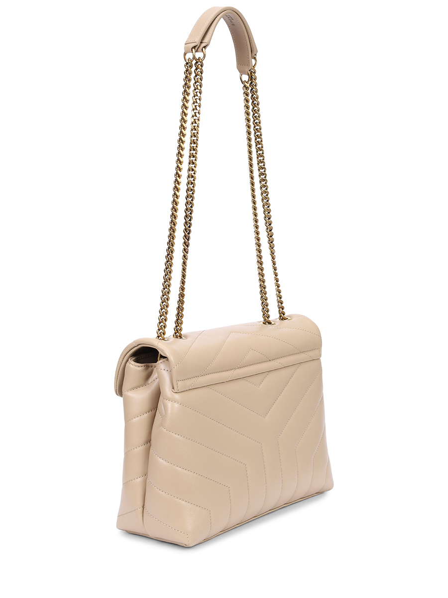 Сумка кожаная Monogram Loulou SAINT LAURENT 494699-DV727-2721 Бежевый  Фото 3