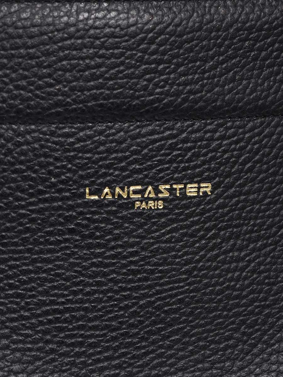 Сумка кожаная Foulonne Double LANCASTER 470-59-NOIR IN NU Черный  Фото 5