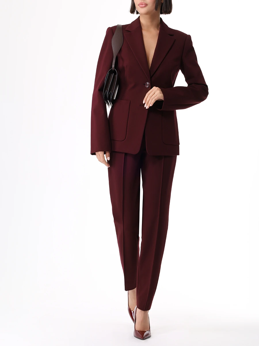 

Пиджак из вискозы, Бордовый, 243/748022/489