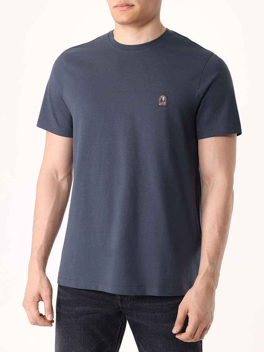 

Футболка хлопковая, Синий, 24WMPMTSEY29 PATCH TEE/300