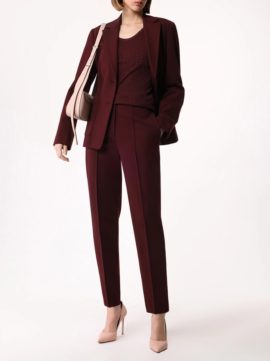 Костюм однотонный DOROTHEE SCHUMACHER 243/748022/489/243/748023/489 Бордовый  Фото 2