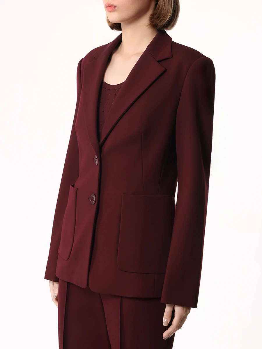 Костюм однотонный DOROTHEE SCHUMACHER 243/748022/489/243/748023/489 Бордовый  Фото 4