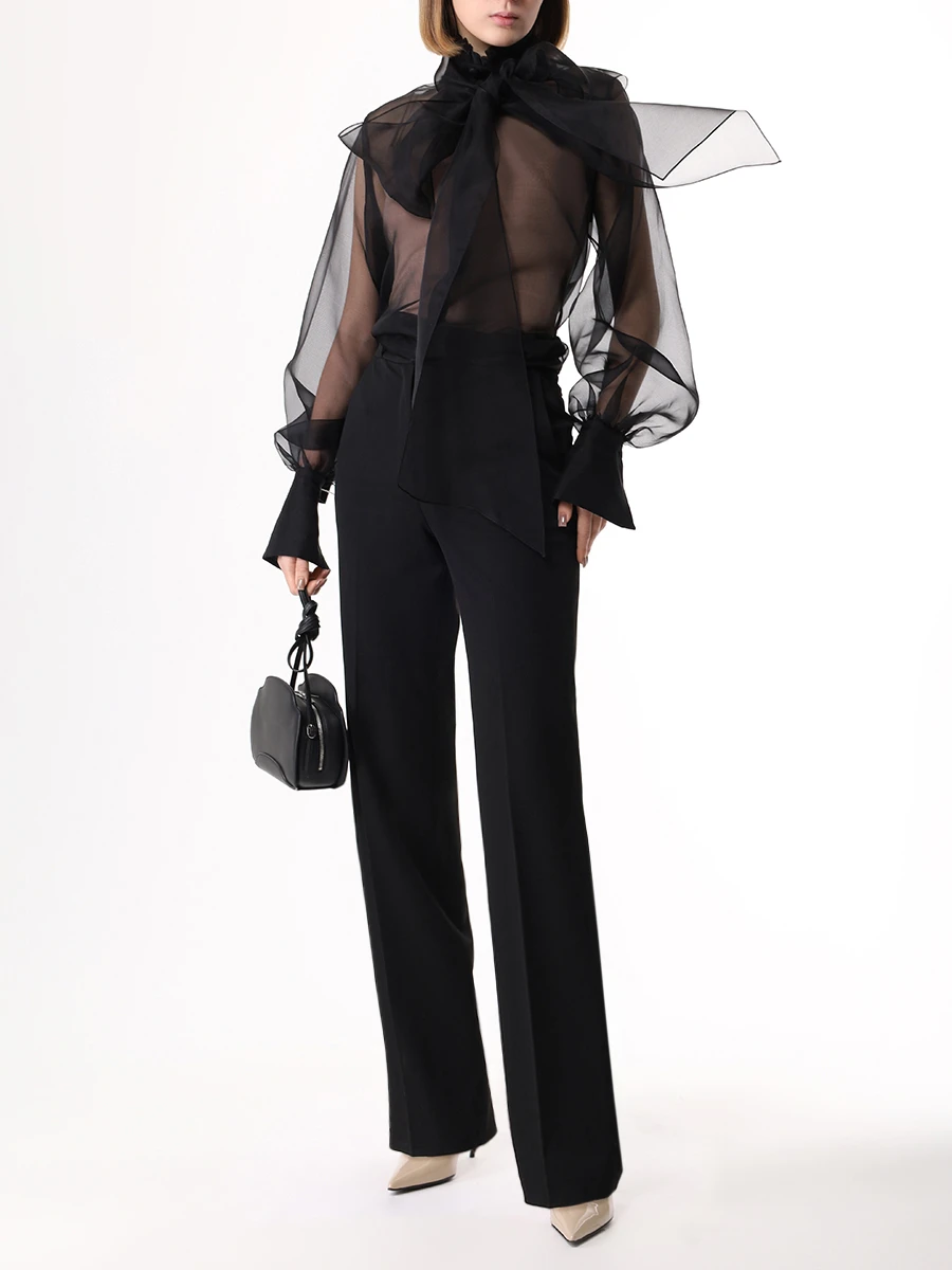 

Блуза шелковая Orchidee Noir, Черный, ORCHIDEE BLOUSE NOIR
