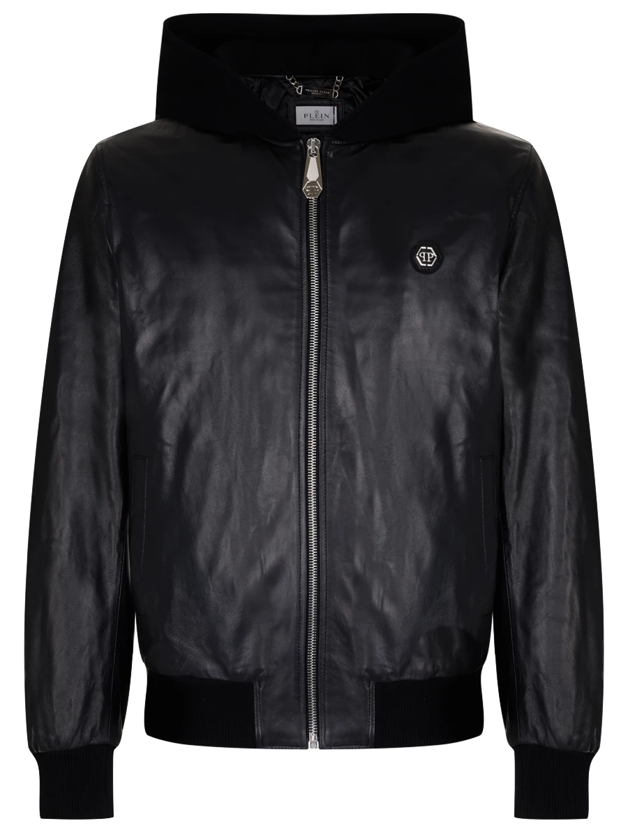 Куртка кожаная PHILIPP PLEIN MLB1899/02 Черный 