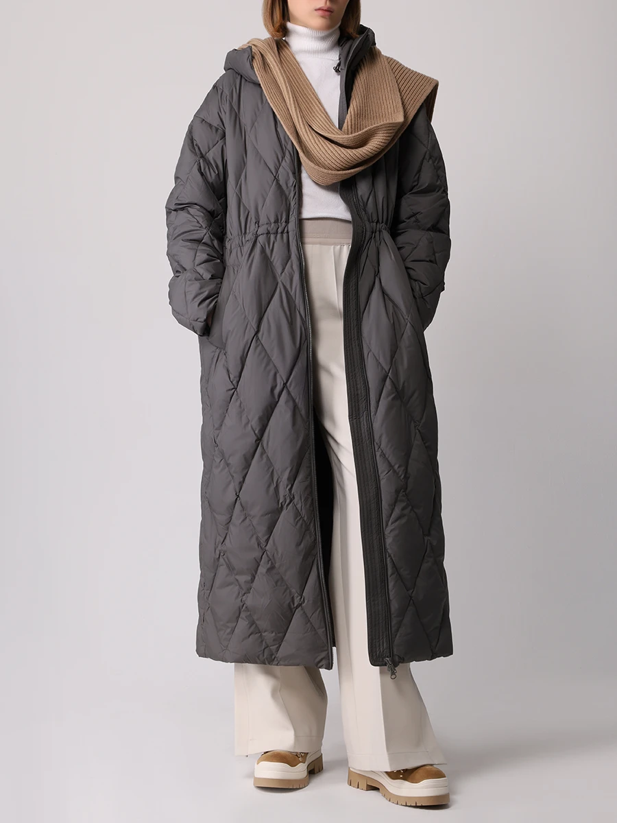 Пуховик стеганый NAUMI 1167SW-1039-A605 Оливковый Зеленый  Фото 2