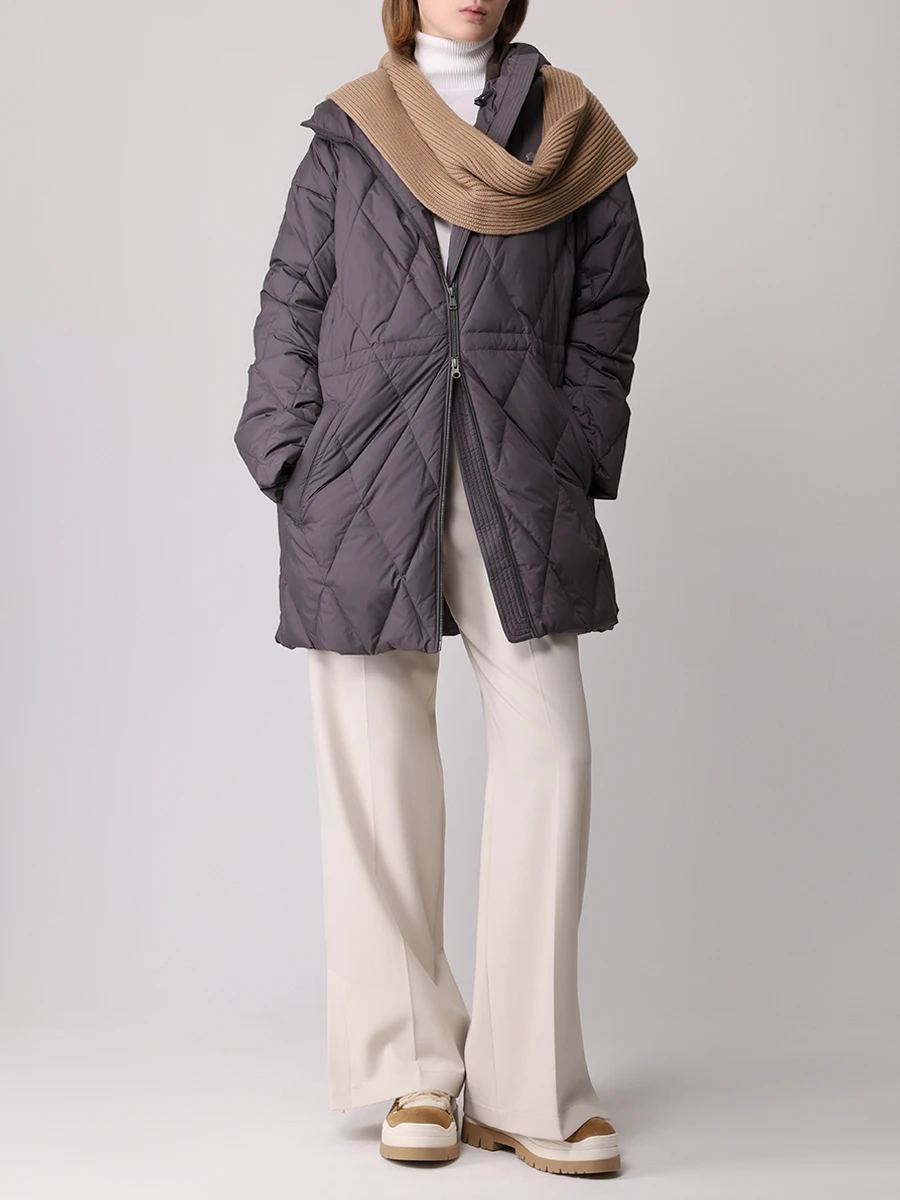 Пуховик стеганый NAUMI 1168SW-1039-A201 Серый  Фото 2