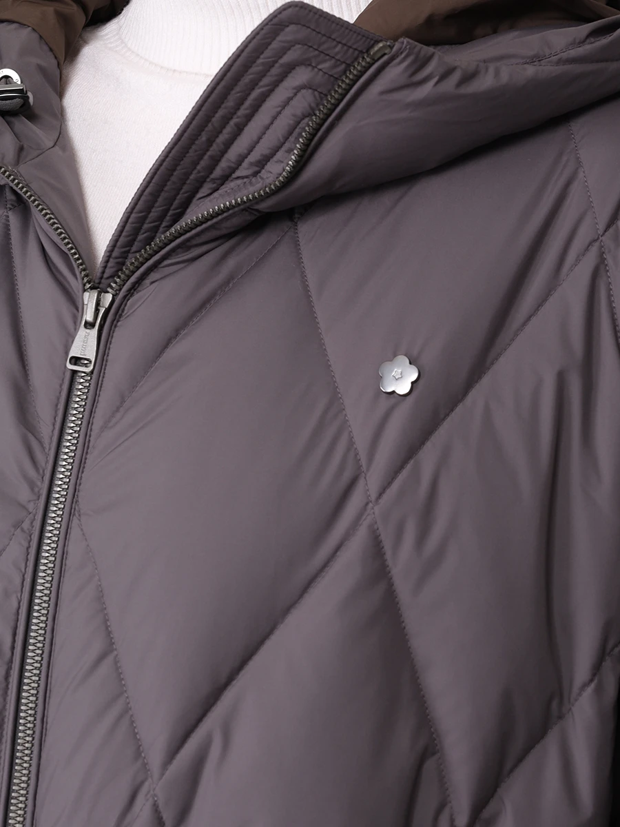 Пуховик стеганый NAUMI 1168SW-1039-A201 Серый  Фото 5