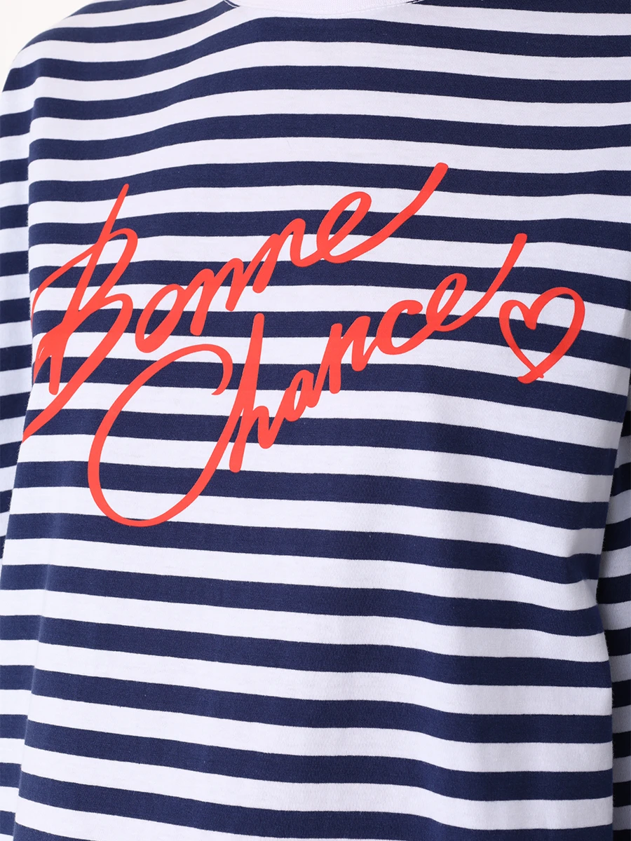 Лонгслив хлопковый LES ARCHIVES LA_1035FW24/25 Синий  Фото 5