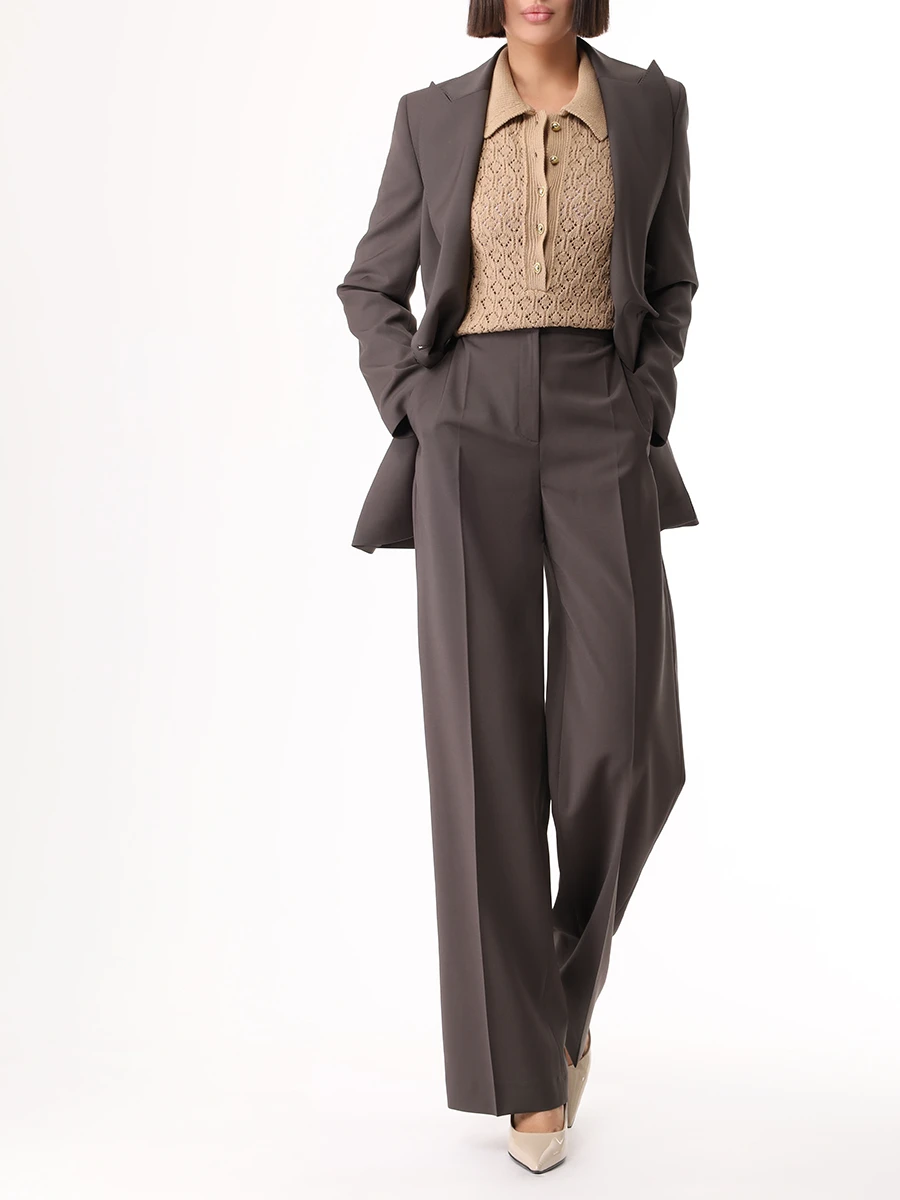 

Пиджак двубортный, Коричневый, G245489-1145C84 (170)