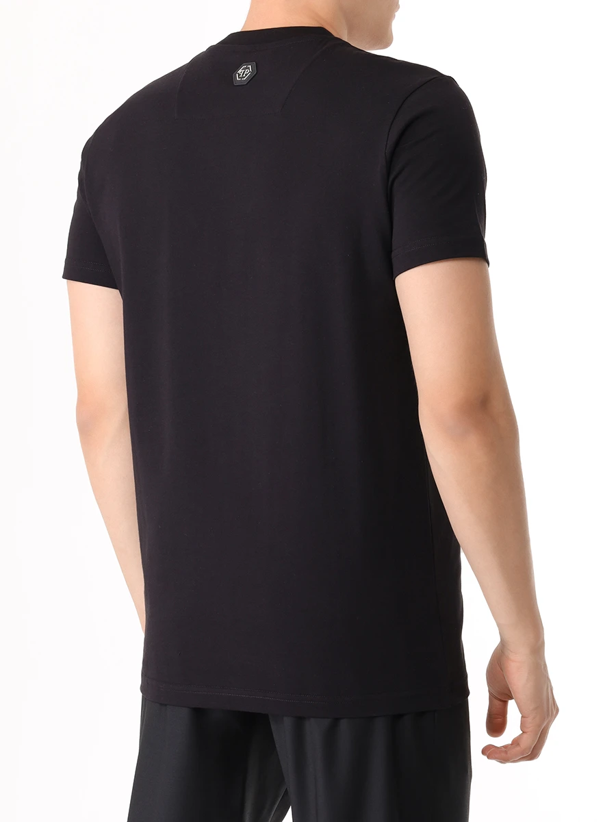 Футболка хлопковая PHILIPP PLEIN MTK7729/02 Черный  Фото 3