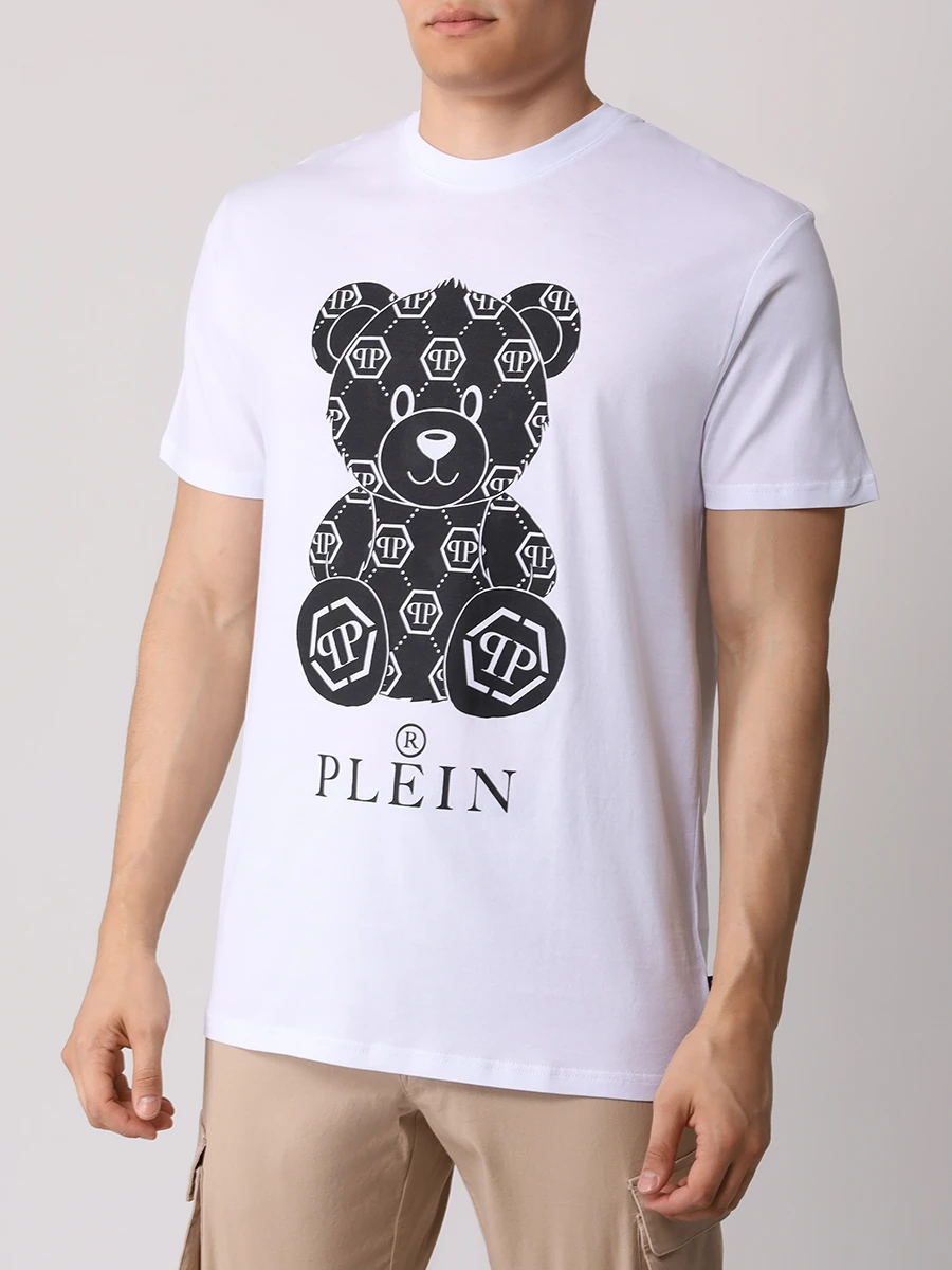 Футболка хлопковая PHILIPP PLEIN MTK7801/01 Белый  Фото 4