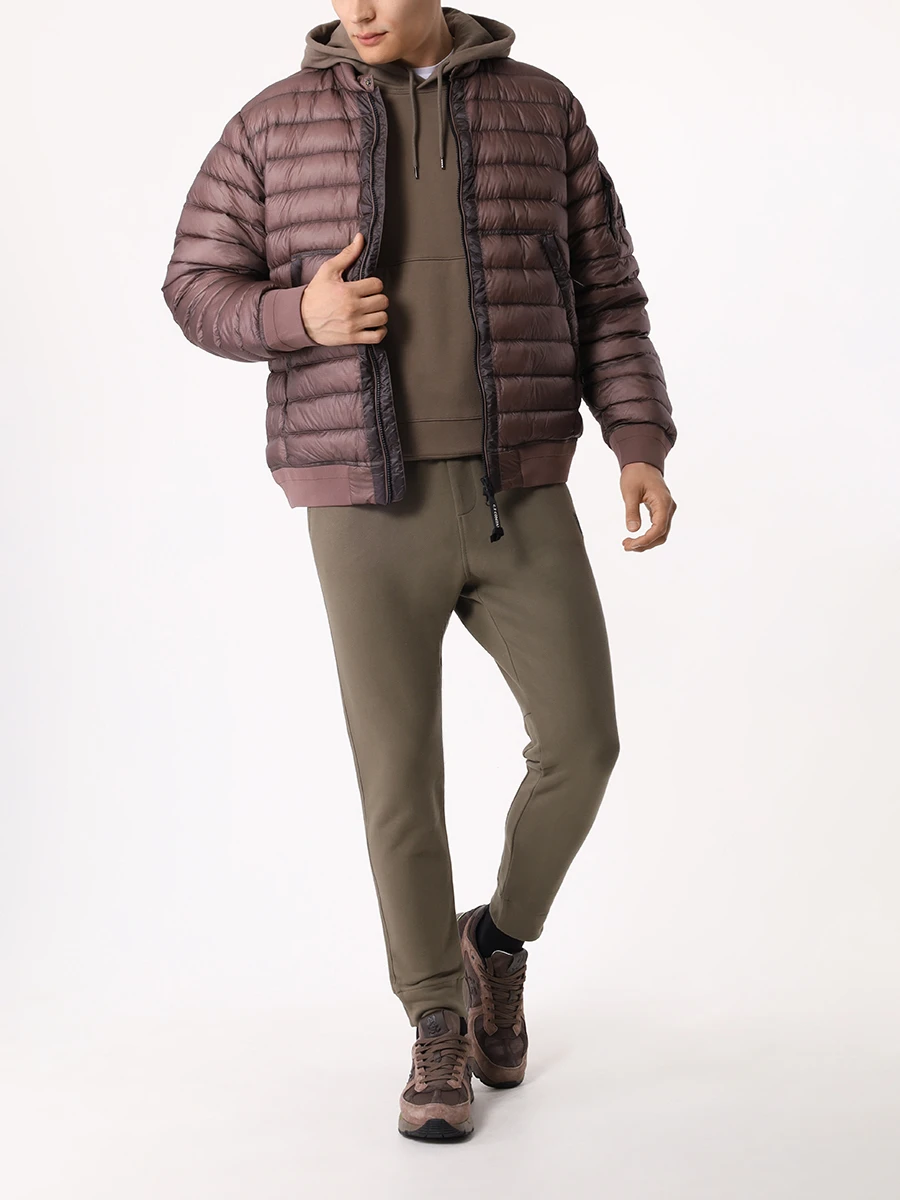 Худи хлопковое CP COMPANY 17CMSS024A00/359 Бежевый  Фото 2