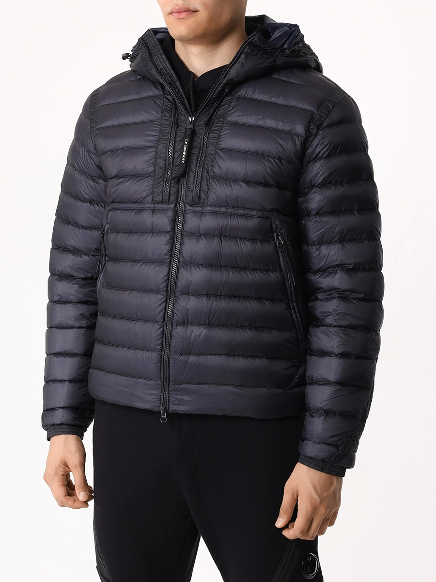 Пуховик стеганый CP COMPANY 17CMOW073A00/888 Синий  Фото 4