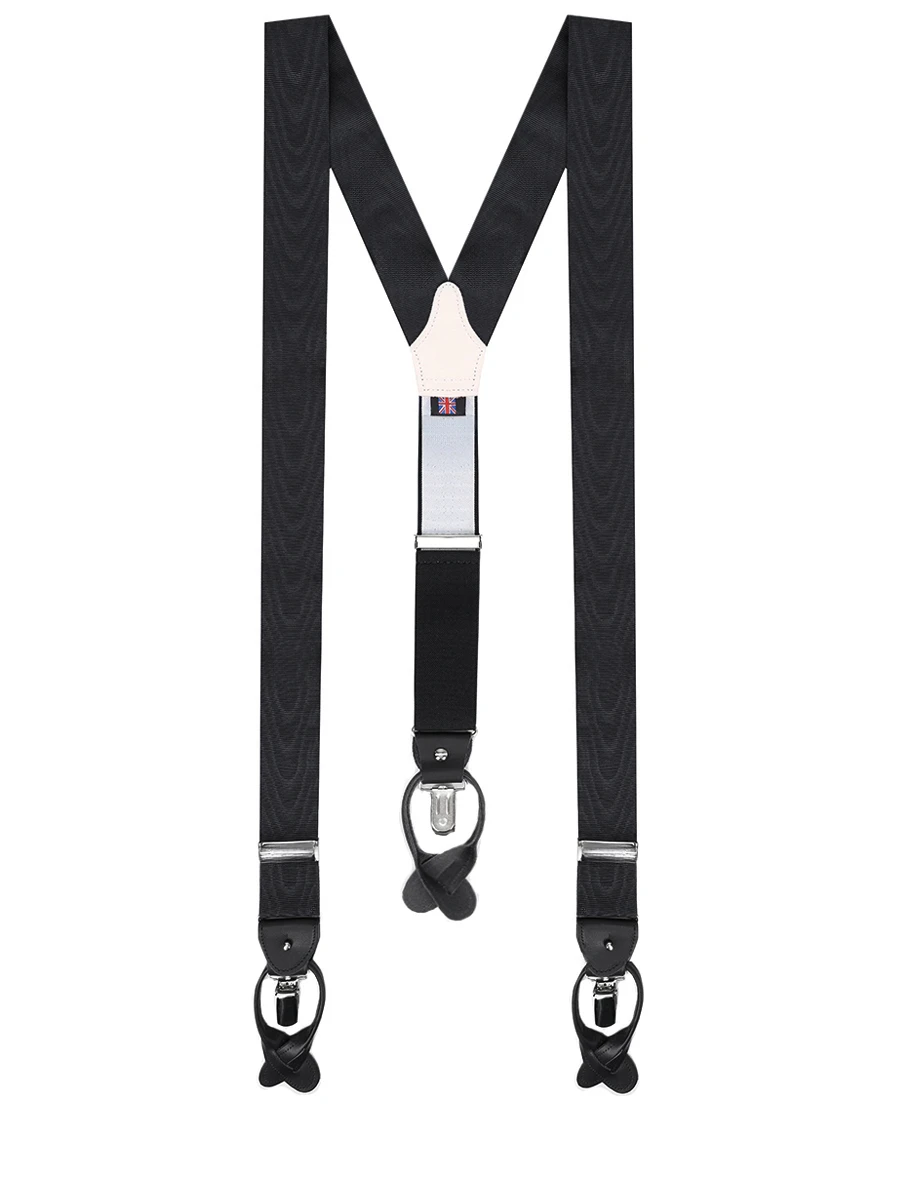 

Подтяжки комбинированные, Черный, Moire 371 Black