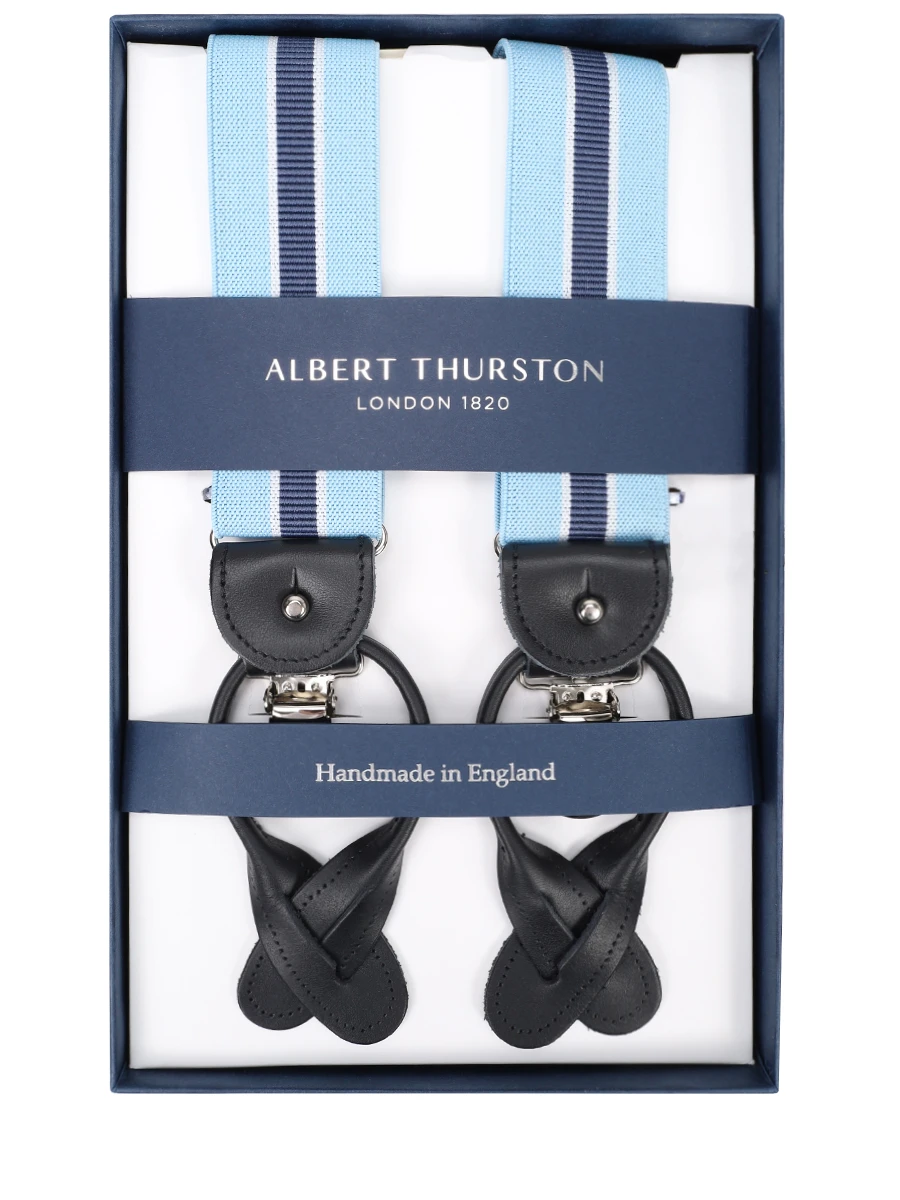 Подтяжки комбинированные ALBERT THURSTON 9 2in1 2266/3 Голубой  Фото 4