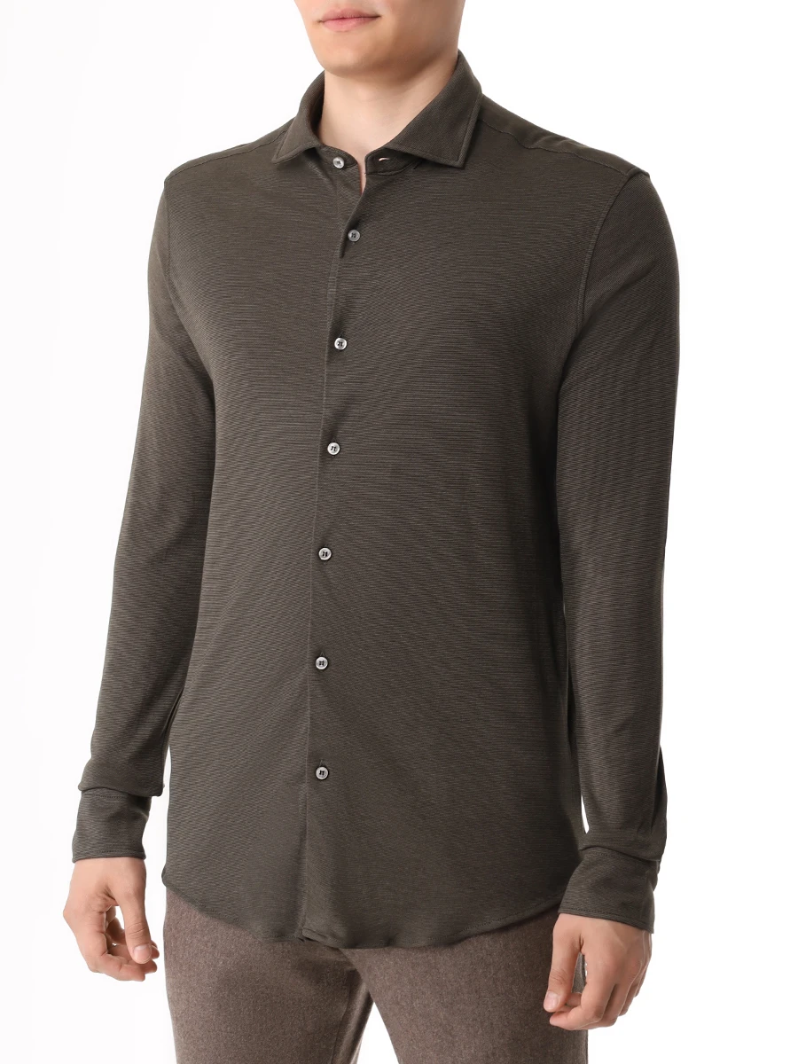 

Рубашка Slim Fit из лиоцелла и хлопка, Зеленый, 14313125CF/044