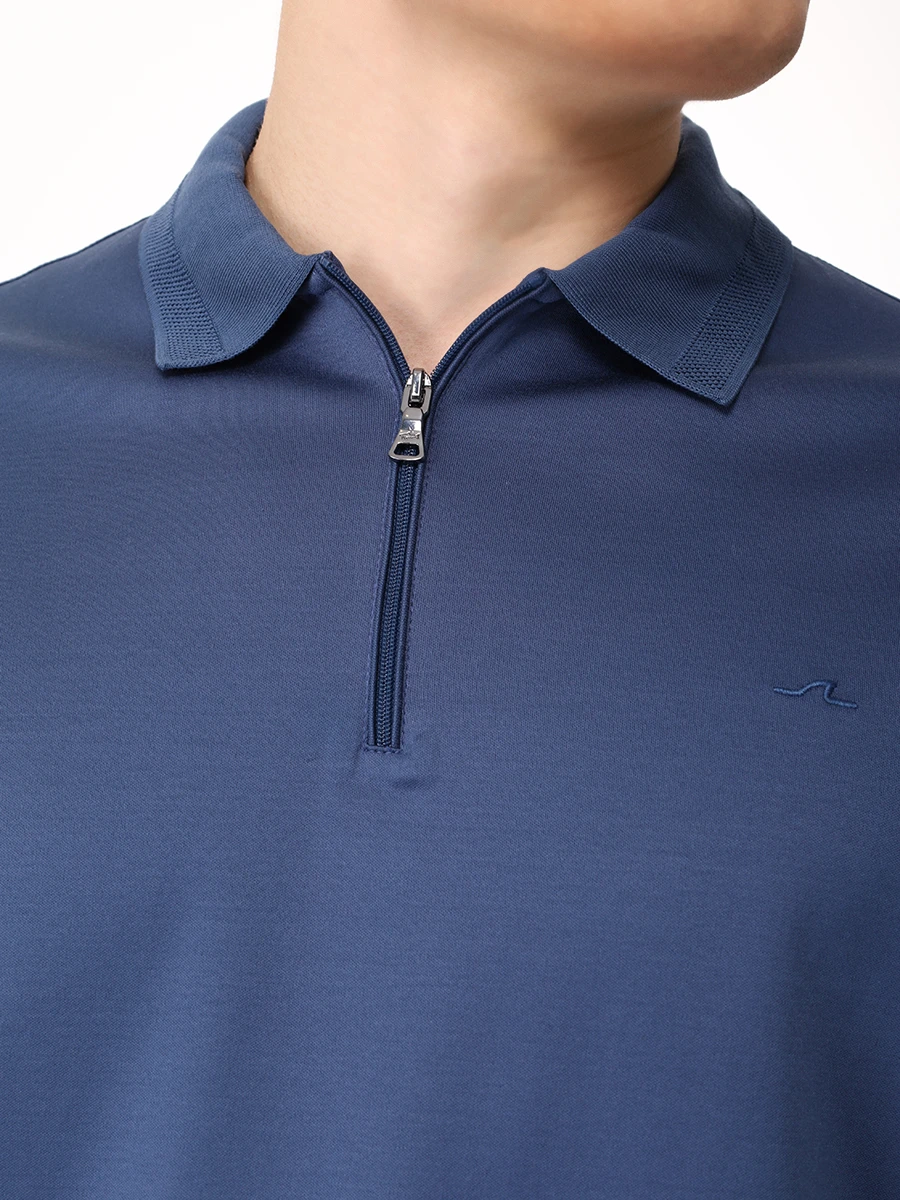 Поло хлопковое PAUL & SHARK 14311737/635 Голубой  Фото 5