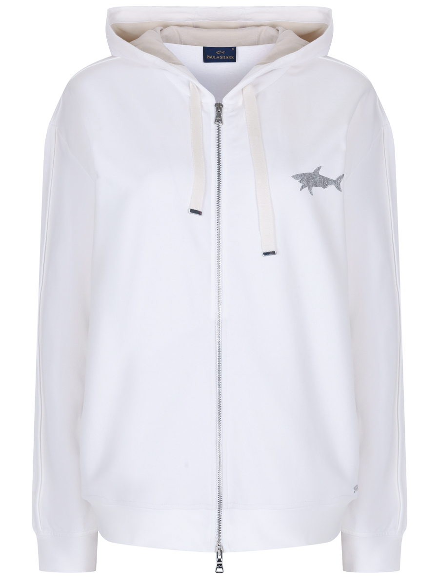 Олимпийка хлопковая PAUL & SHARK 14351812/469 Белый 