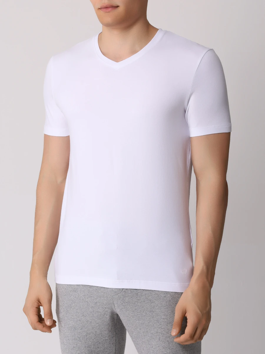 Набор хлопковых футболок WINDSOR W-Two-Pack-R 10016854/ 100 Белый  Фото 4