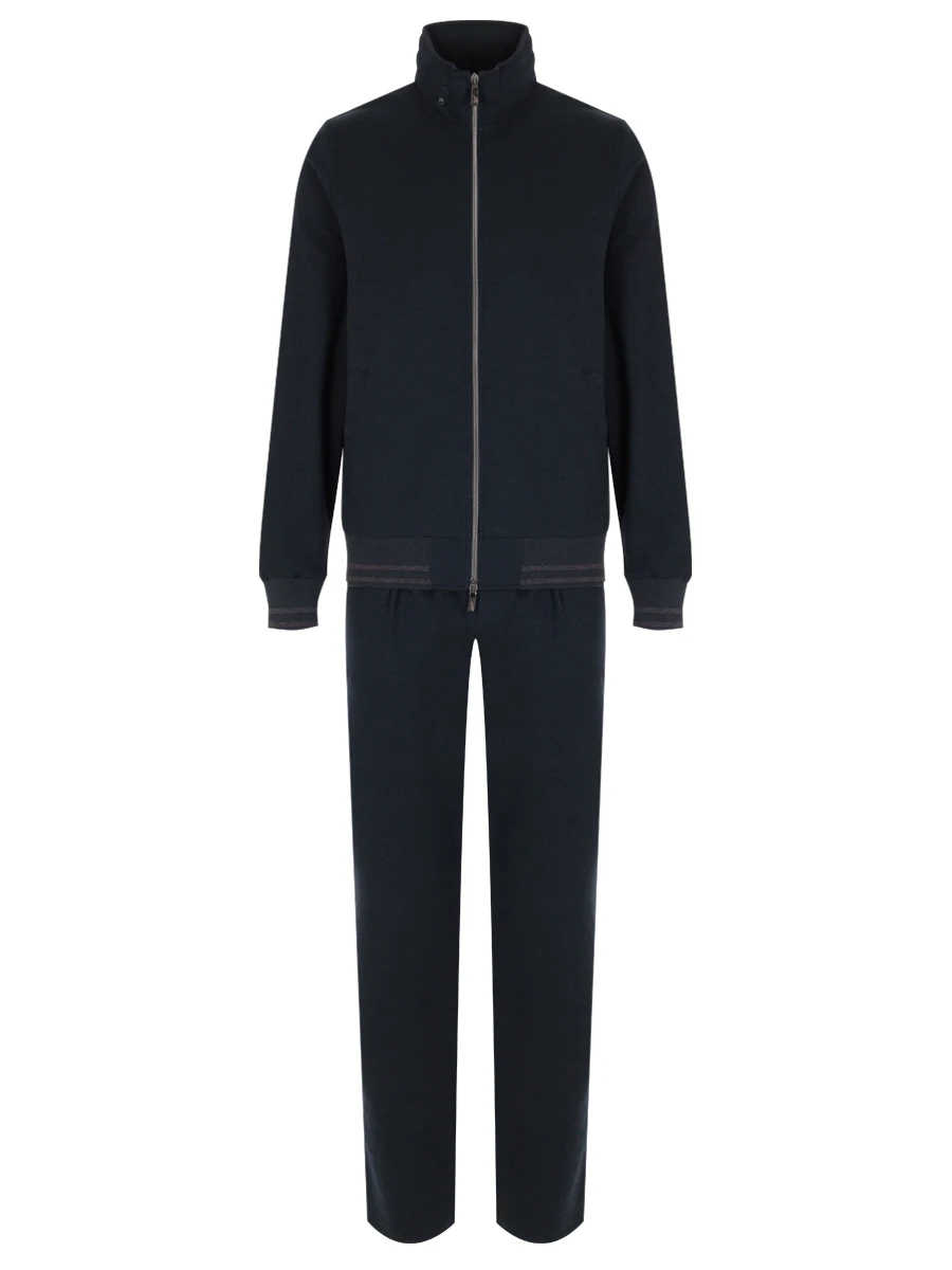 Костюм из хлопка и шерсти CAPOBIANCO 17M406.PL00/17M750.PL00 DARK GREEN Темно- Серый 