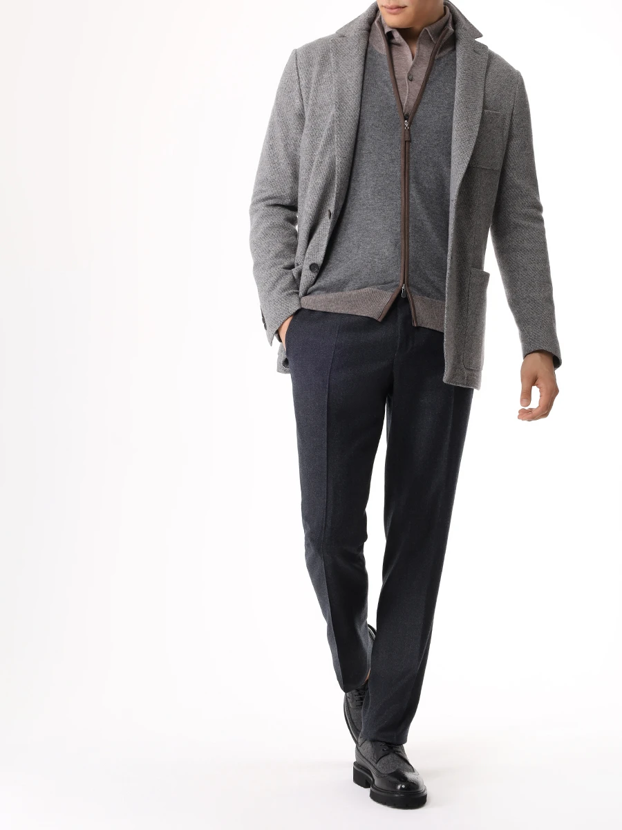 Рубашка Slim Fit хлопковая GRAN  SASSO 60106/75500/140 Светло Коричневый  Фото 2