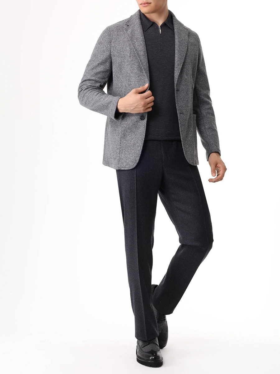 Поло шерстяное GRAN  SASSO 55125/14290/098 Темно Серый  Фото 2