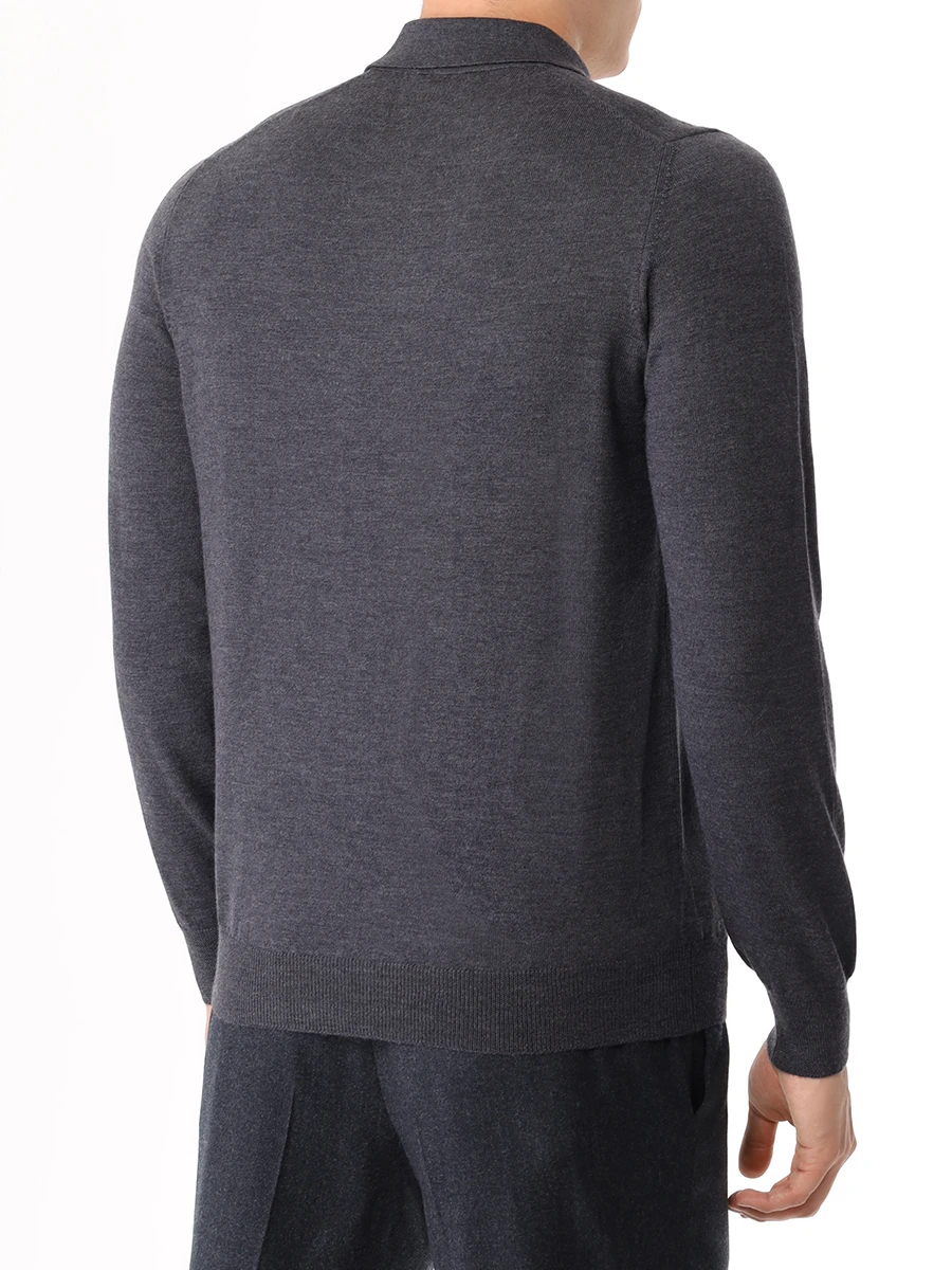 Поло шерстяное GRAN  SASSO 55125/14290/098 Темно Серый  Фото 3