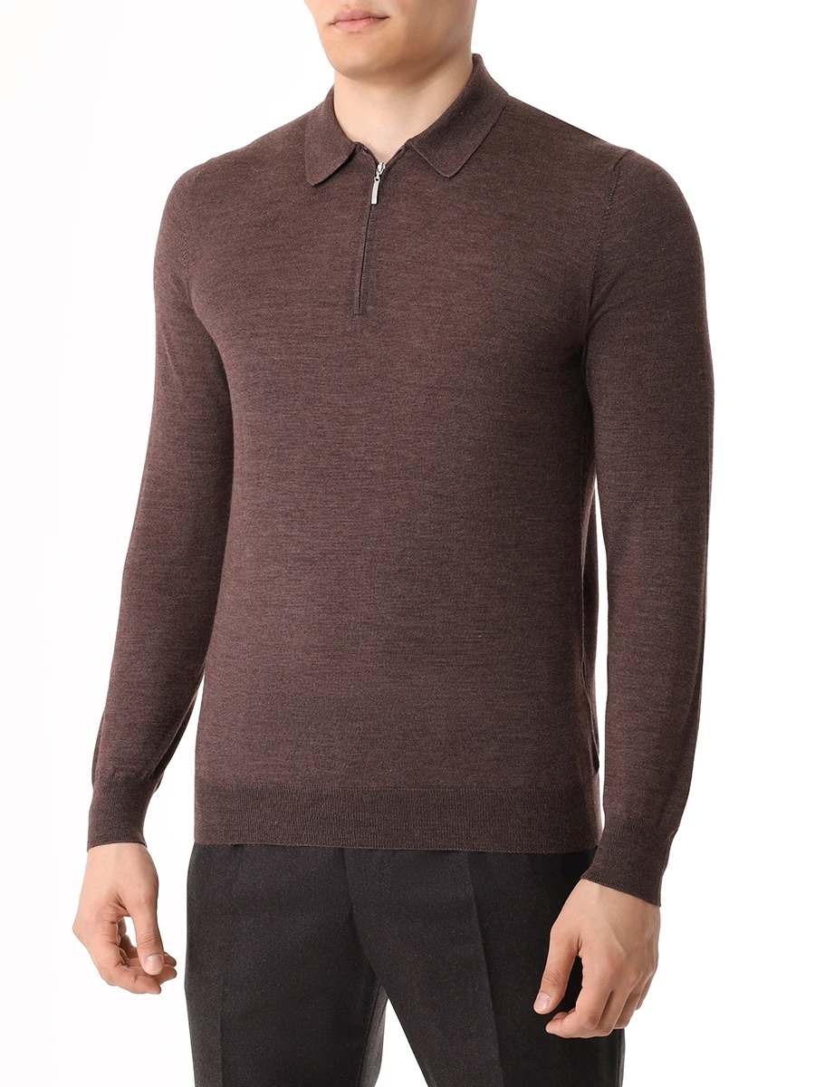 

Поло шерстяное, Коричневый, 57137/13190/235
