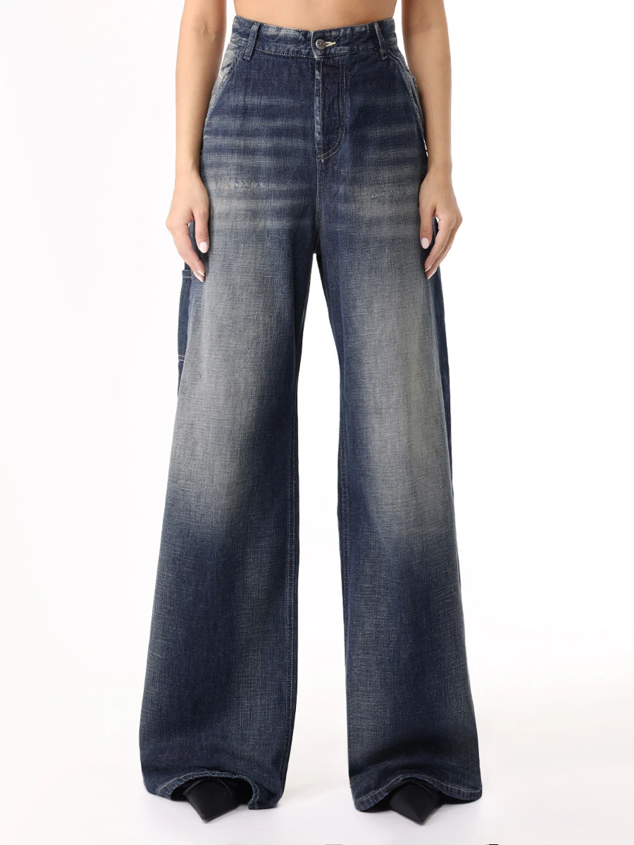 Джинсы Loose Fit хлопковые DIESEL A09686-09J91-01 Синий  Фото 4