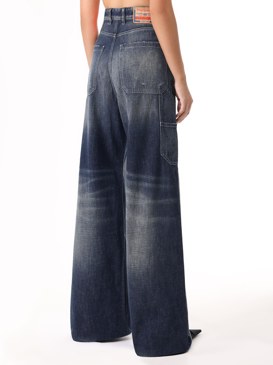 Джинсы Loose Fit хлопковые DIESEL A09686-09J91-01 Синий  Фото 3