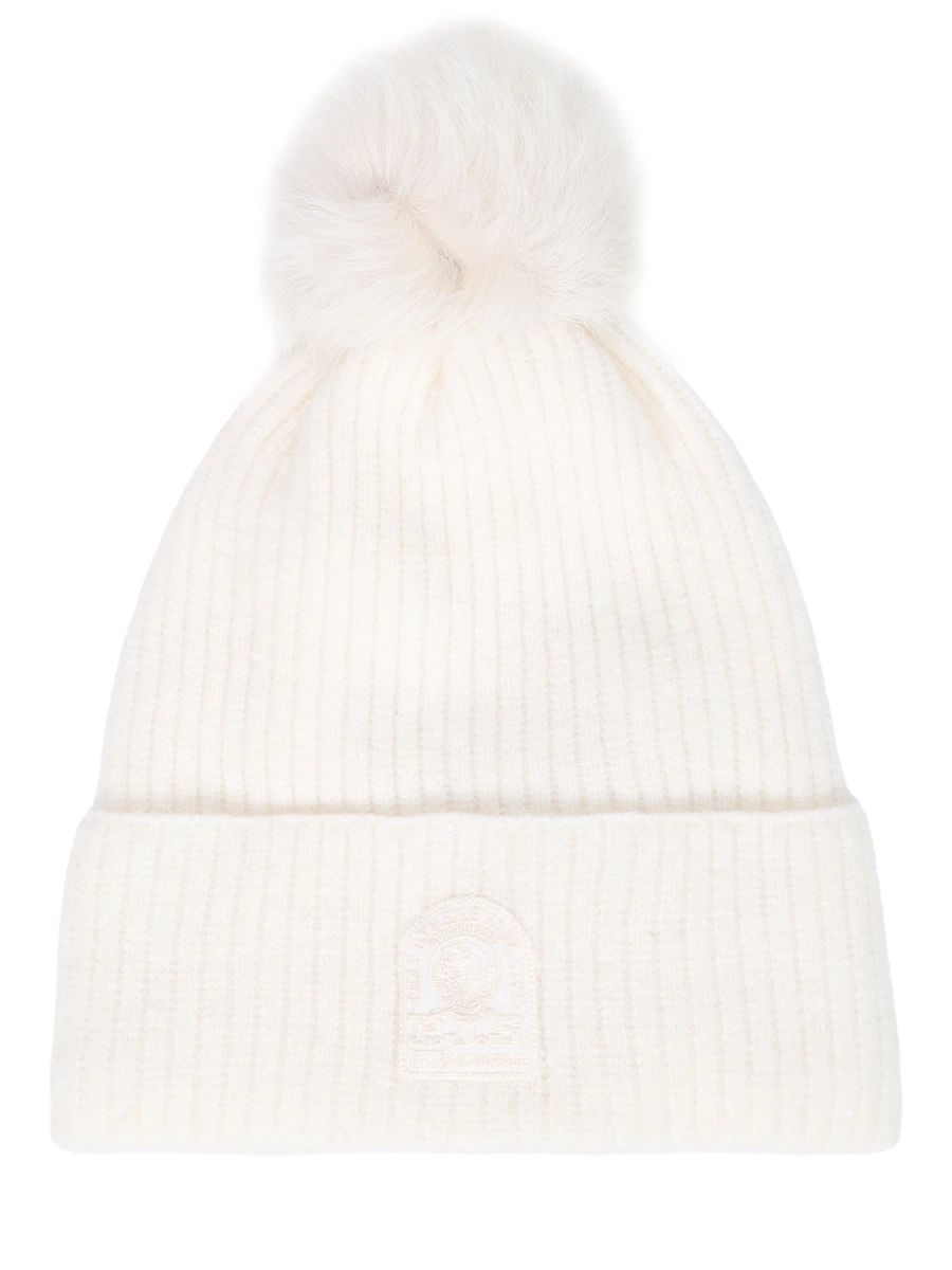 

Шапка шерстяная, Белый, 24WMPAHAHA45 ALPACA POM POM/775