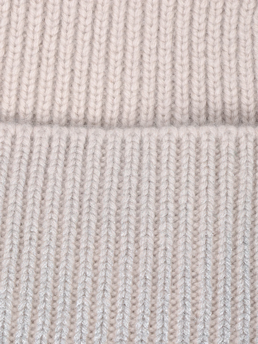 Шапка кашемировая RE VERA 45W-13-1471 Бежевый  Фото 3