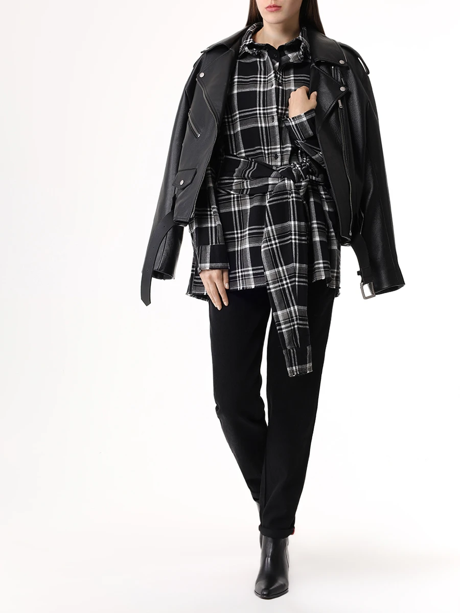 

Рубашка хлопковая, Серый, 109CONRE051_RC