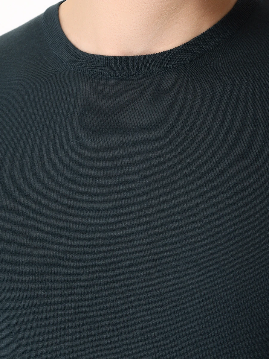 Джемпер шерстяной MALO UMA008 F2Z10 2 208 E2598 Темно- Зеленый  Фото 5