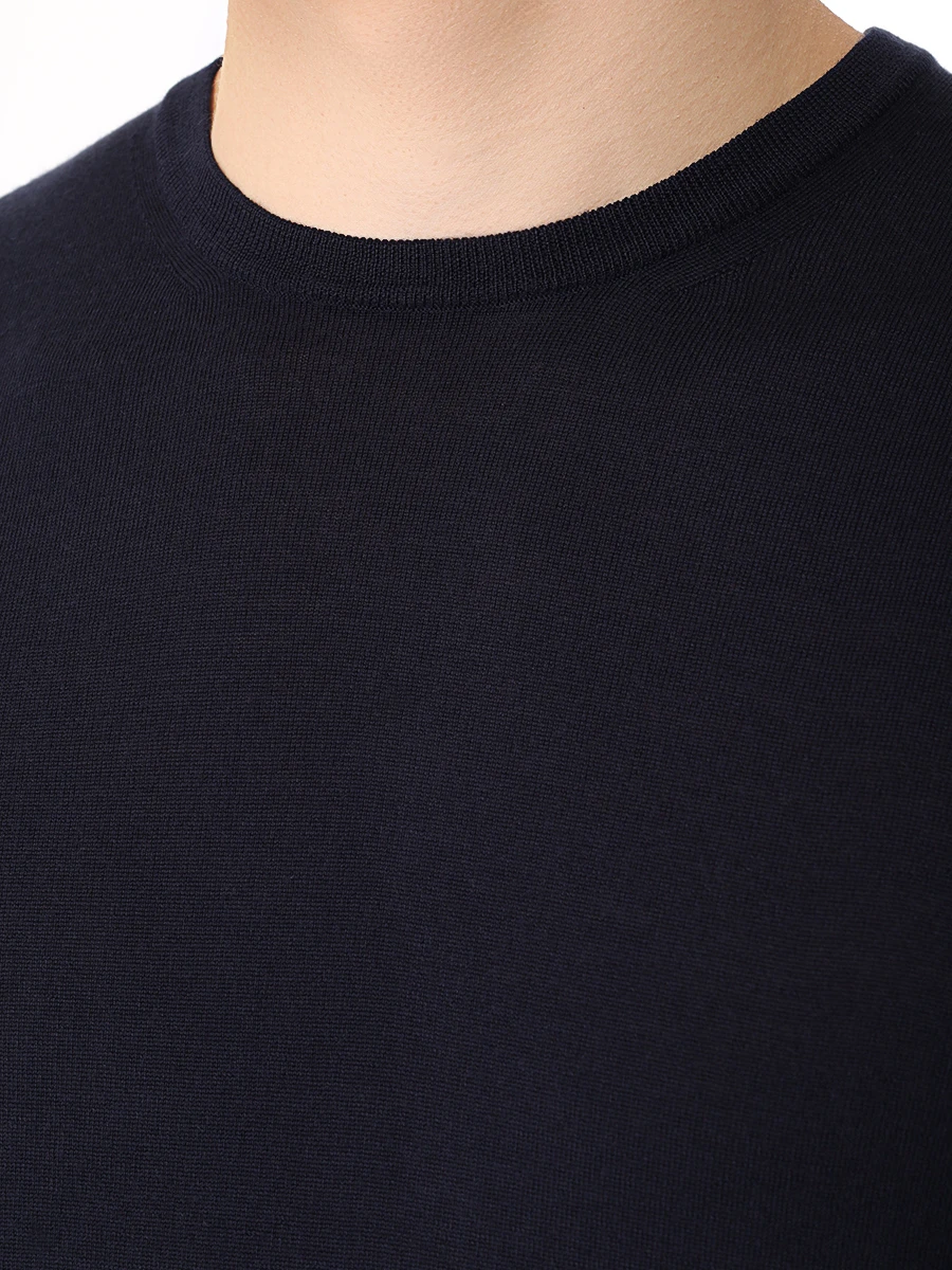 Джемпер шерстяной MALO UMA008 F2Z10 2 208 E286 Темно- Синий  Фото 5