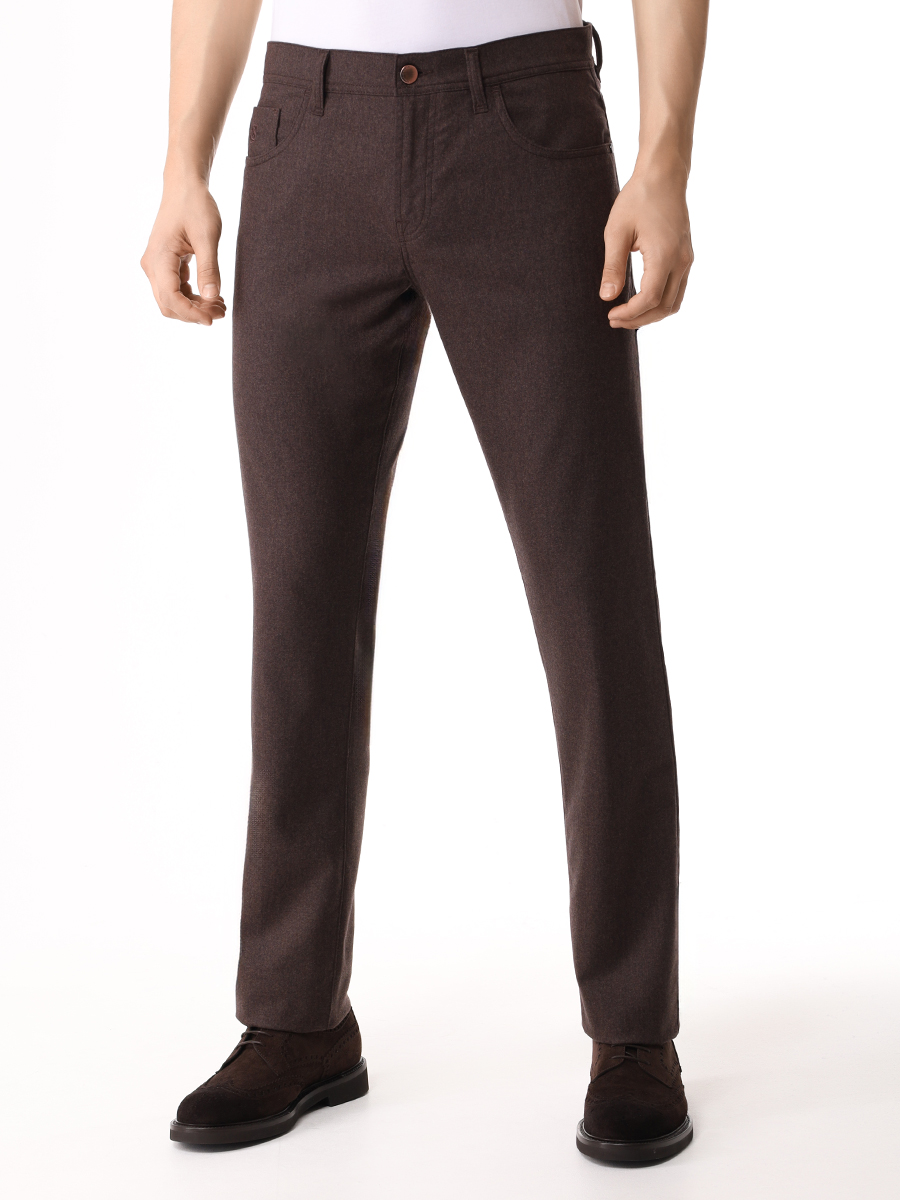 

Чиносы Regular Fit шерстяные, Коричневый, COSTANTINO T127 34