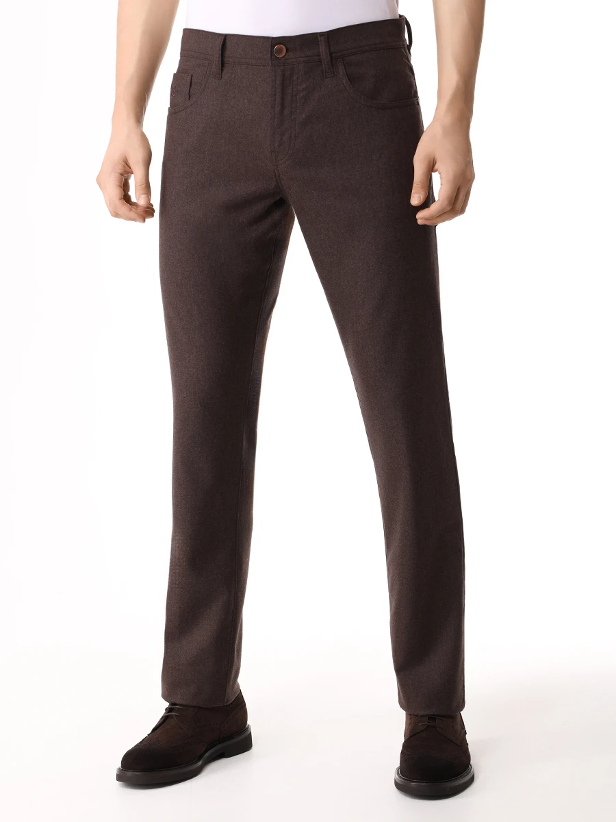 

Чиносы Regular Fit шерстяные, Коричневый, COSTANTINO T127 34