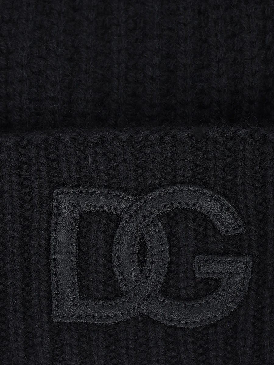 Шапка кашемировая DOLCE & GABBANA GXS81Z JAWYA N0000 Черный  Фото 3
