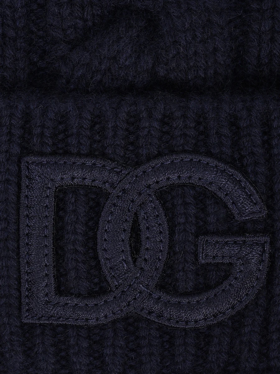 Шапка кашемировая DOLCE & GABBANA GXS81Z JAWYD B0665 Темно- Синий  Фото 3