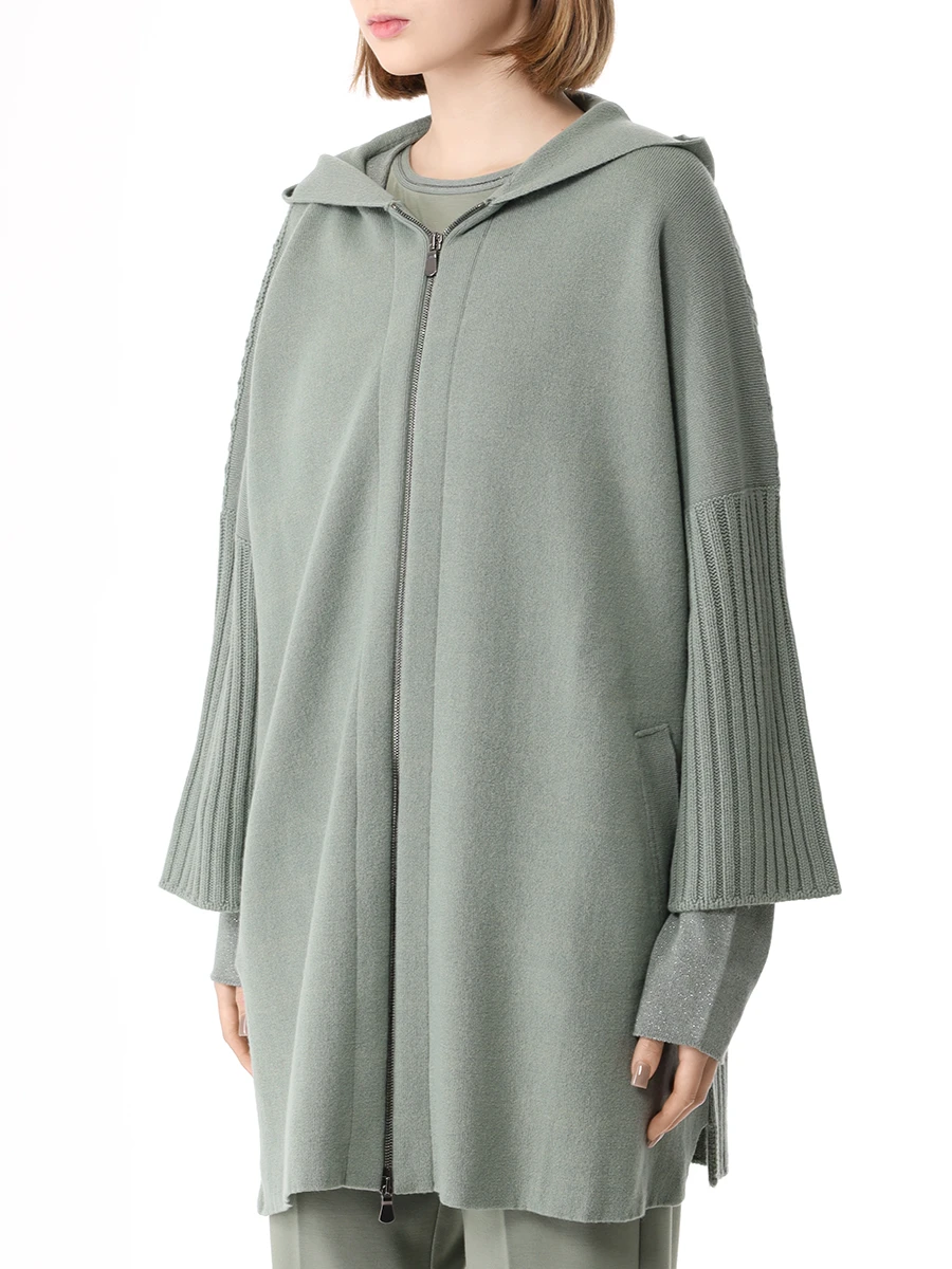 Кардиган шерстяной LE TRICOT PERUGIA 154_46499 - 4329 Зеленый  Фото 4