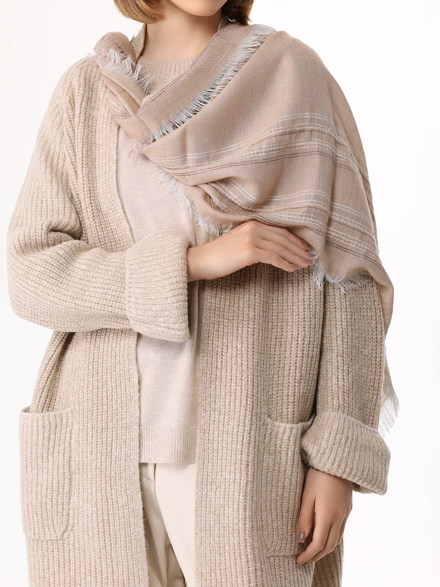 фото Палантин из шерсти и вискозы le tricot perugia
