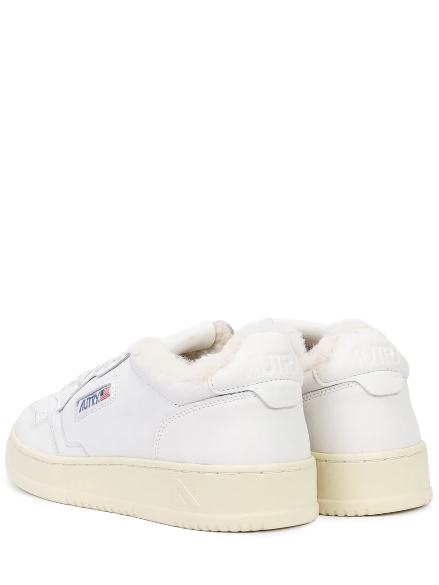 

Кеды кожаные на меху, Белый, AULM - SR01