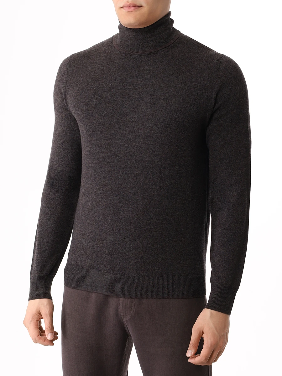 

Водолазка шерстяная, Коричневый, MK02156/500/C0020