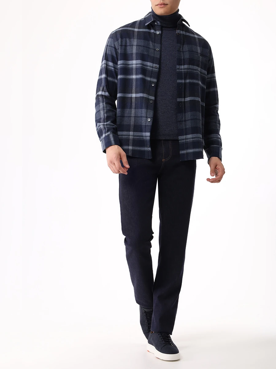 

Рубашка Regular Fit хлопковая, Синий, GL03346/301/CSL2041