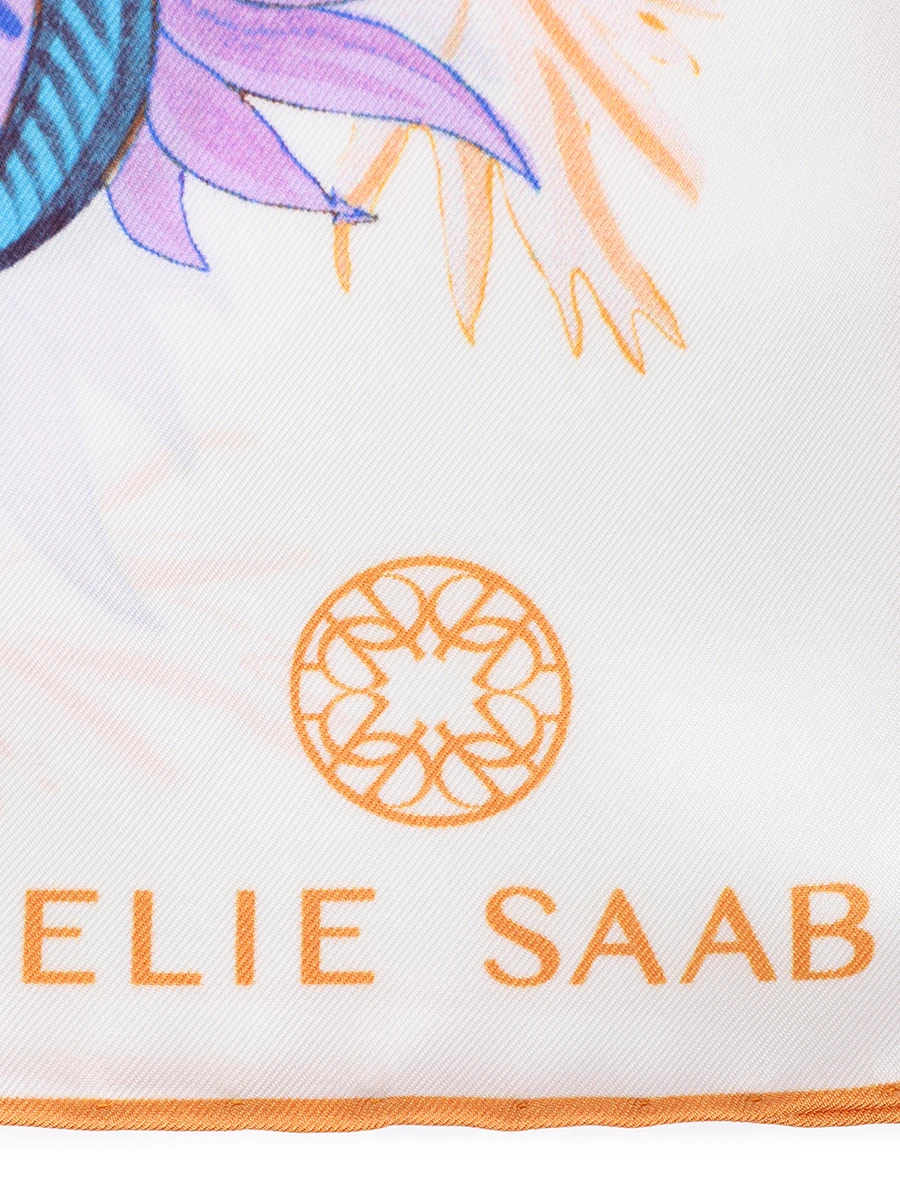 Платок шелковый ELIE SAAB SE9090SS526P24 WH/OR Белый  Фото 4