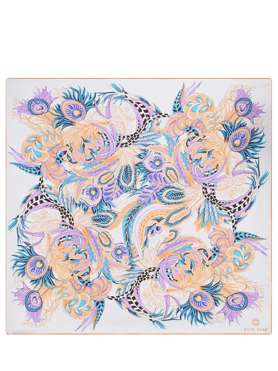 Платок шелковый ELIE SAAB SE9090SS526P24 WH/OR Белый 