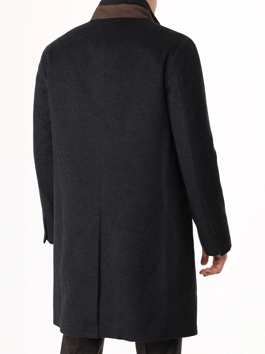 Пальто шерстяное MANZONI 24 24U259-CUNL1CN Темно- Серый  Фото 3