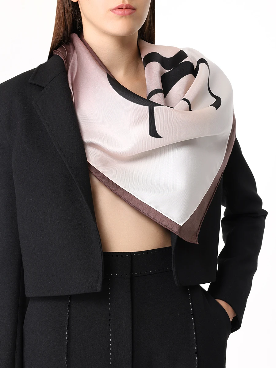 Платок шелковый ELIE SAAB SE9090SS401P24 BRO Коричневый  Фото 2